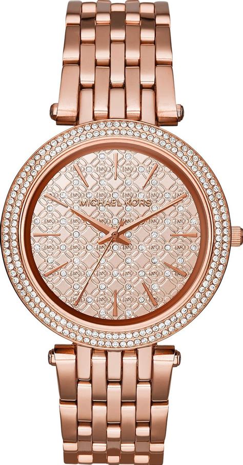 michael kors women's darci gold-tone watch mk3399|Darci Pavé Rose Gold.